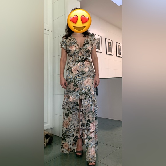 For Love And Lemons Luciana High Low Floral Dress - Picture 4 of 4